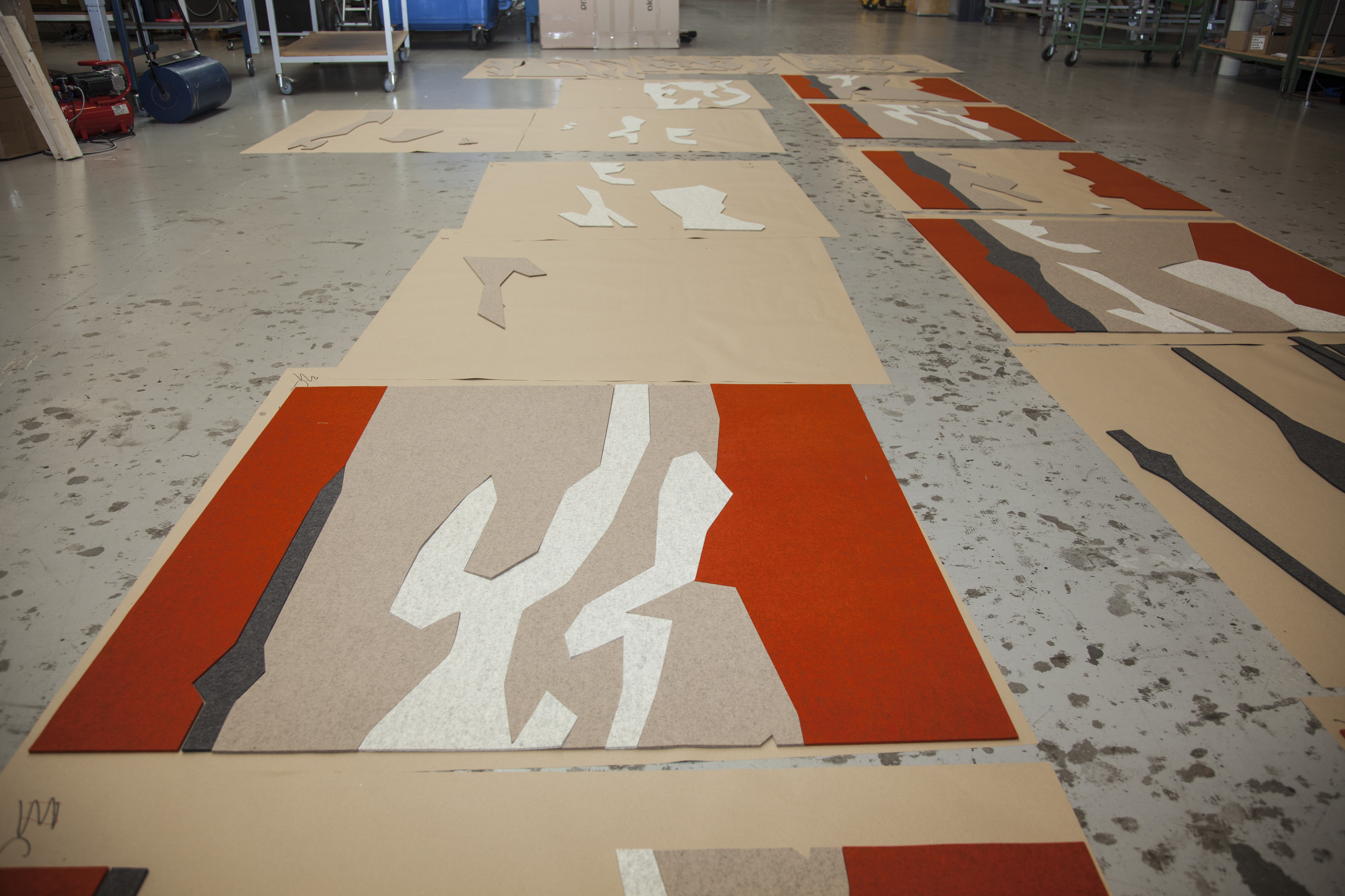 Produktion af Twister akustikmoduler i filt (9)